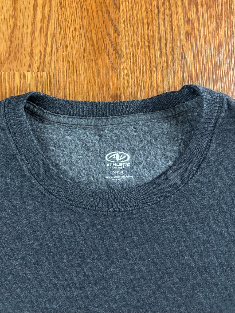 Athletic Works Dark Charcoal Gray Crewneck Sweater
